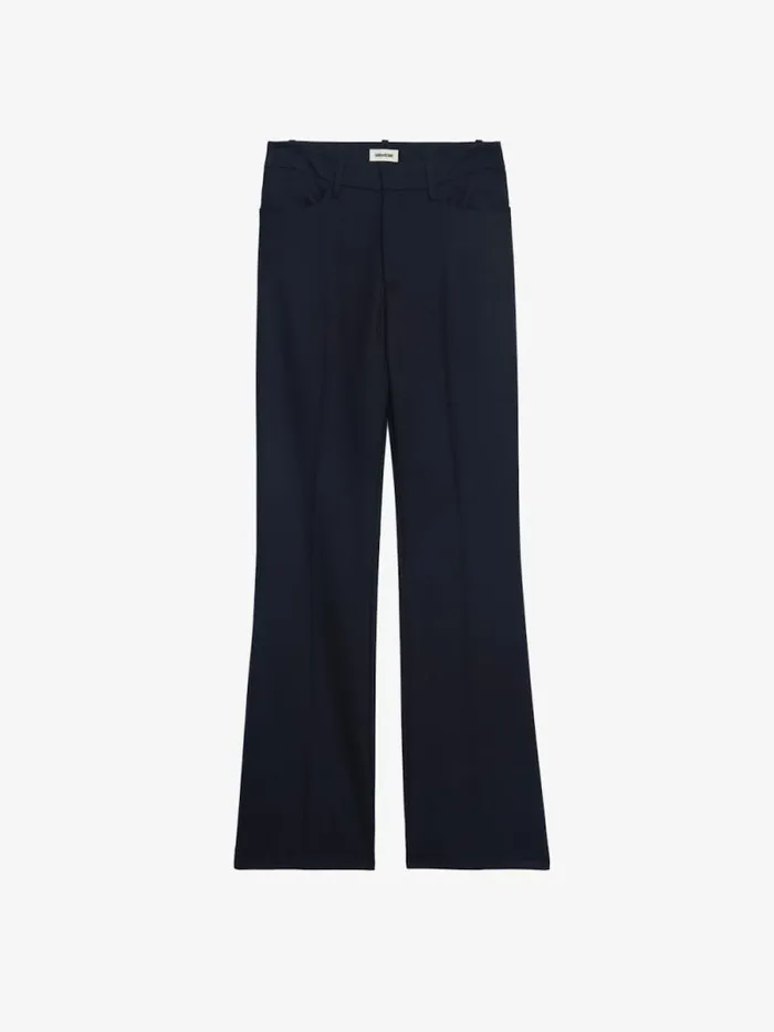 Women Zadig and Voltaire Pants and Shorts Pistol Wool Pants Encre Women Zadig and Voltaire Pants and Shorts Pistol Wool Pants Encre