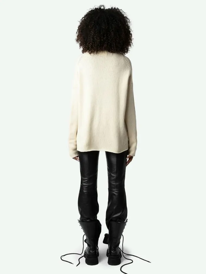 Women Zadig and Voltaire Sweaters and Cardigans Almy Sweater Latte Women Zadig and Voltaire Sweaters and Cardigans Almy Sweater Latte