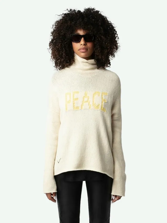 Women Zadig and Voltaire Sweaters and Cardigans Almy Sweater Latte Women Zadig and Voltaire Sweaters and Cardigans Almy Sweater Latte
