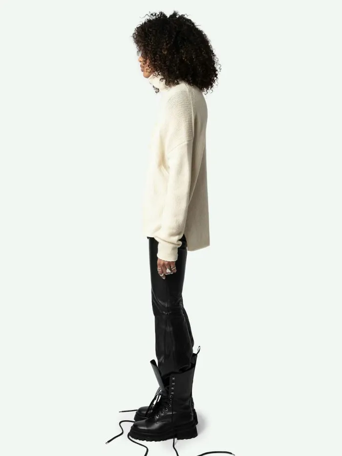 Women Zadig and Voltaire Sweaters and Cardigans Almy Sweater Latte Women Zadig and Voltaire Sweaters and Cardigans Almy Sweater Latte