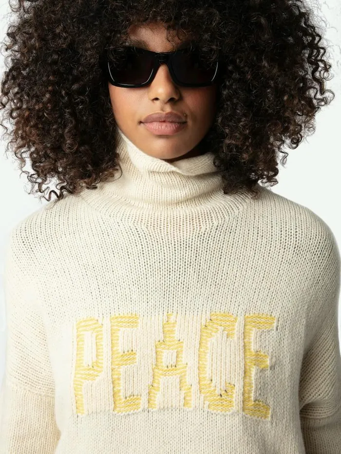 Women Zadig and Voltaire Sweaters and Cardigans Almy Sweater Latte Women Zadig and Voltaire Sweaters and Cardigans Almy Sweater Latte