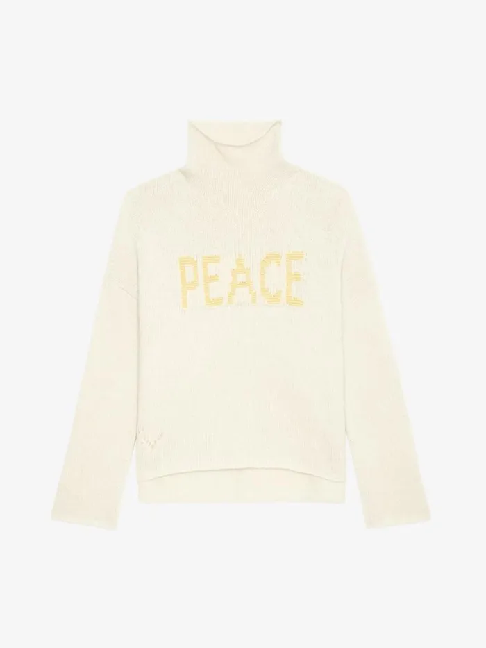 Women Zadig and Voltaire Sweaters and Cardigans Almy Sweater Latte Women Zadig and Voltaire Sweaters and Cardigans Almy Sweater Latte