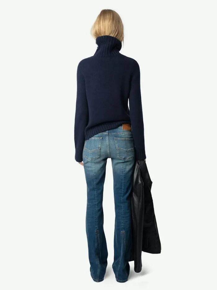 Women Zadig and Voltaire Sweaters and Cardigans Nalma Cashmere Sweater Encre