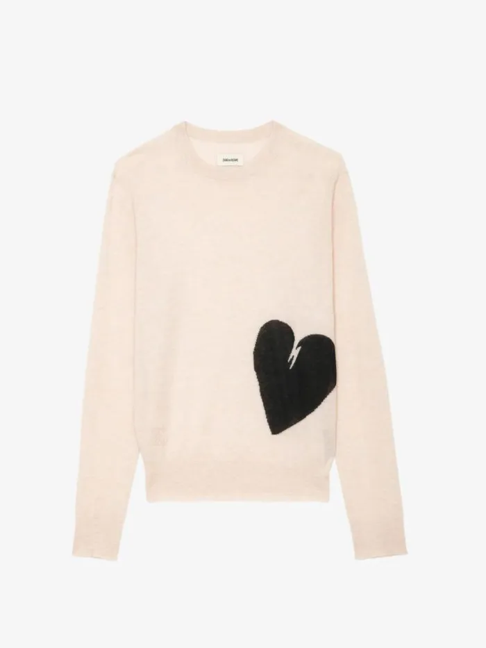 Women Zadig and Voltaire Sweaters and Cardigans Pravis Cashmere Sweater Pearly Women Zadig and Voltaire Sweaters and Cardigans Pravis Cashmere Sweater Pearly