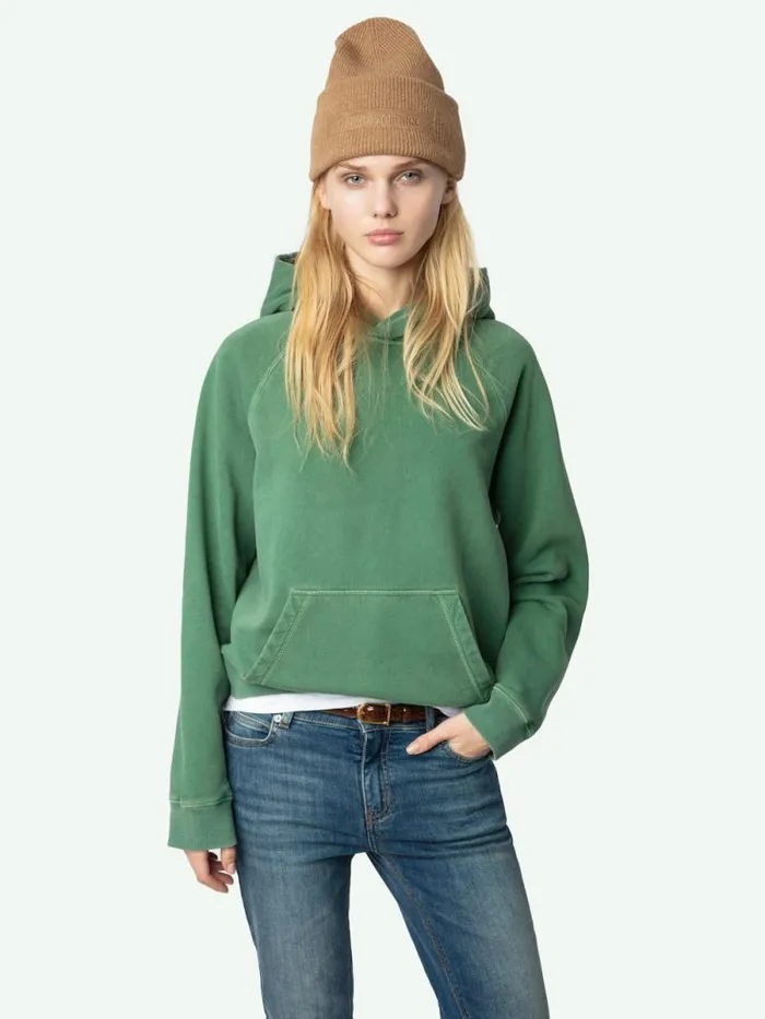 Women Zadig and Voltaire Sweatshirts and Hoodies Georgy Sweatshirt Coriander Women Zadig and Voltaire Sweatshirts and Hoodies Georgy Sweatshirt Coriander