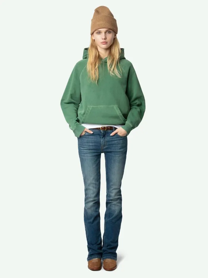 Women Zadig and Voltaire Sweatshirts and Hoodies Georgy Sweatshirt Coriander Women Zadig and Voltaire Sweatshirts and Hoodies Georgy Sweatshirt Coriander