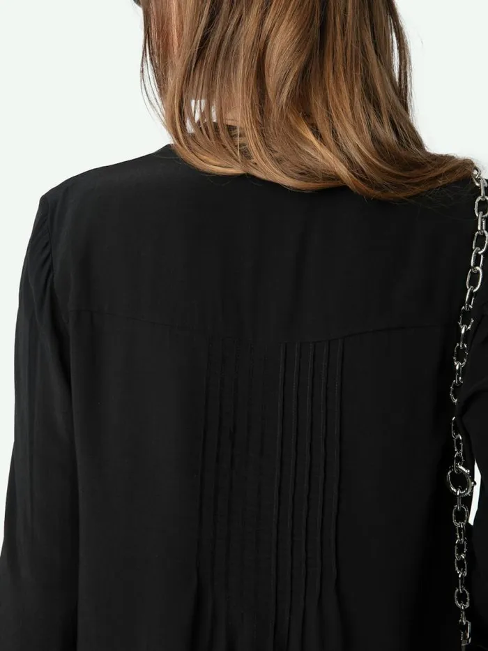 Women Zadig and Voltaire Tops and Shirts Taika Blouse Black Women Zadig and Voltaire Tops and Shirts Taika Blouse Black