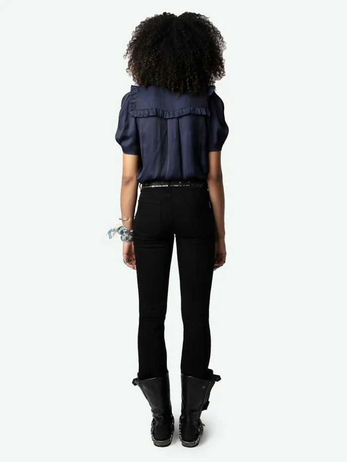 Women Zadig and Voltaire Tops and Shirts Twity Satin Top Sailor
