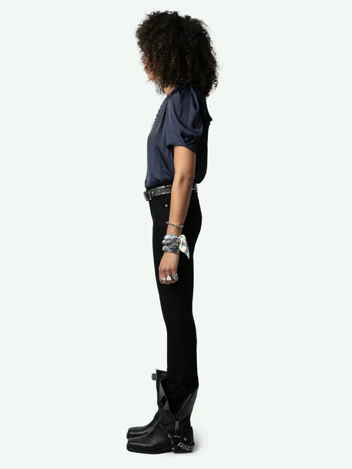 Women Zadig and Voltaire Tops and Shirts Twity Satin Top Sailor