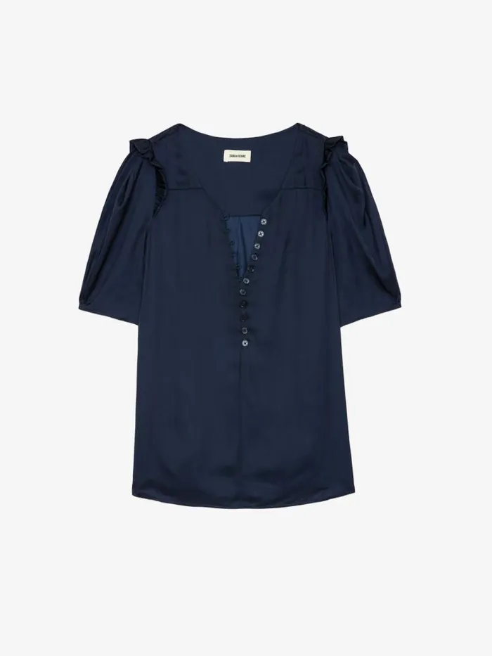 Women Zadig and Voltaire Tops and Shirts Twity Satin Top Sailor