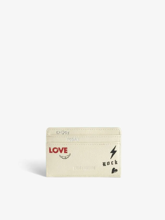 Women Zadig and Voltaire Wallets and Leather Goods ZV Pass Card Holder Flash Women Zadig and Voltaire Wallets and Leather Goods ZV Pass Card Holder Flash