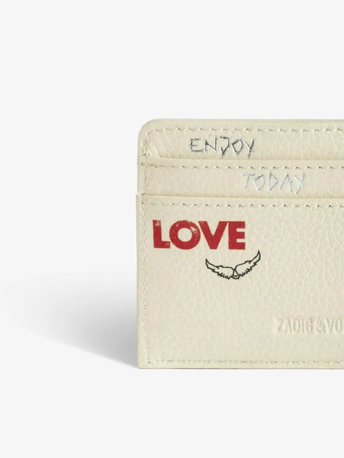 Women Zadig and Voltaire Wallets and Leather Goods ZV Pass Card Holder Flash Women Zadig and Voltaire Wallets and Leather Goods ZV Pass Card Holder Flash