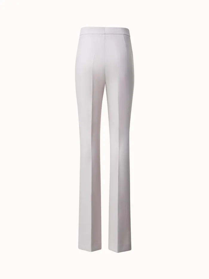 Wool DoubleFace Stretch Bootcut Pants Greige Women Akris Pants