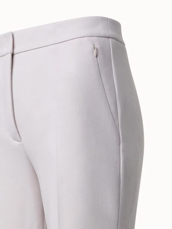 Wool DoubleFace Stretch Bootcut Pants Greige Women Akris Pants