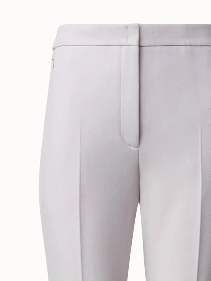 Wool DoubleFace Stretch Bootcut Pants Greige Women Akris Pants