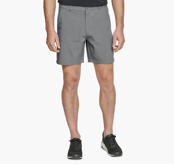 XC4 Performance FlatFront 78243 Shorts Gray Heather Men Golf Johnston and Murphy