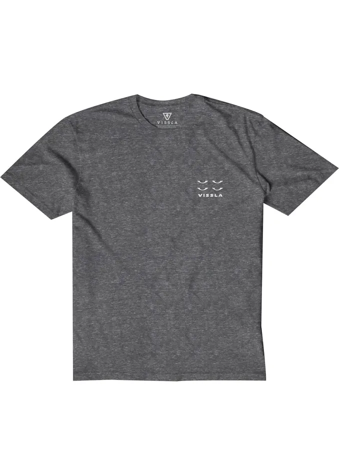 Youth Four Eyes Boys Snow Tee Black Heather Clothing Vissla