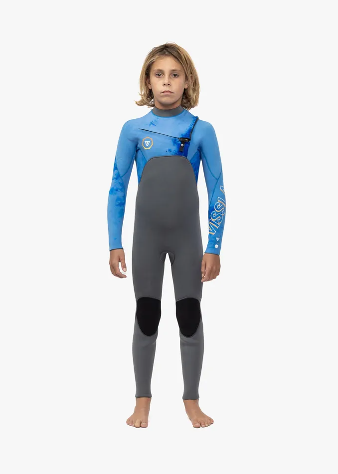 Youth Vissla 7 Seas Boys 32 Full Chest Zip Wetsuit Tie Dye Wetsuits