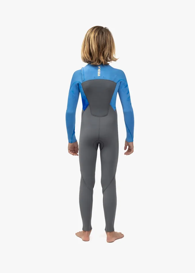 Youth Vissla 7 Seas Boys 32 Full Chest Zip Wetsuit Tie Dye Wetsuits
