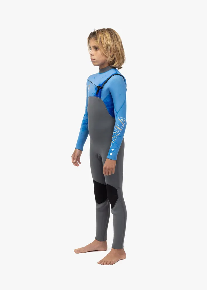 Youth Vissla 7 Seas Boys 32 Full Chest Zip Wetsuit Tie Dye Wetsuits