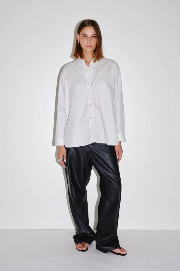 Zara Stripe 8211 Black Stripe Women Won Hundred Shirts and Blouses