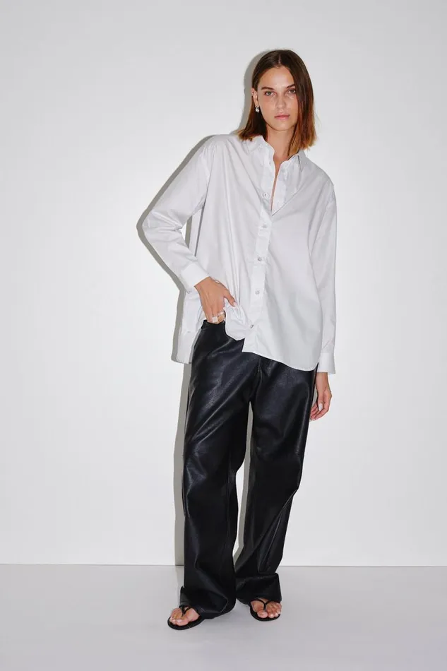 Zara Stripe 8211 Black Stripe Women Won Hundred Shirts and Blouses