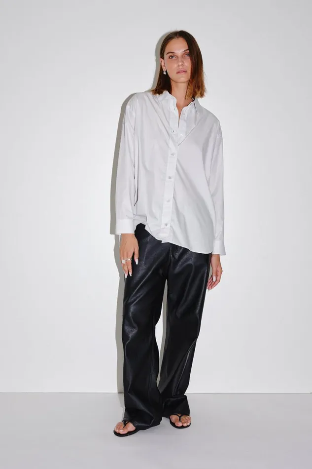 Zara Stripe 8211 Black Stripe Women Won Hundred Shirts and Blouses