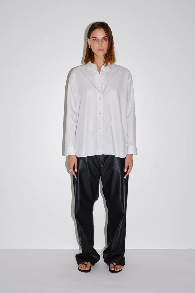 Zara Stripe 8211 Black Stripe Women Won Hundred Shirts and Blouses